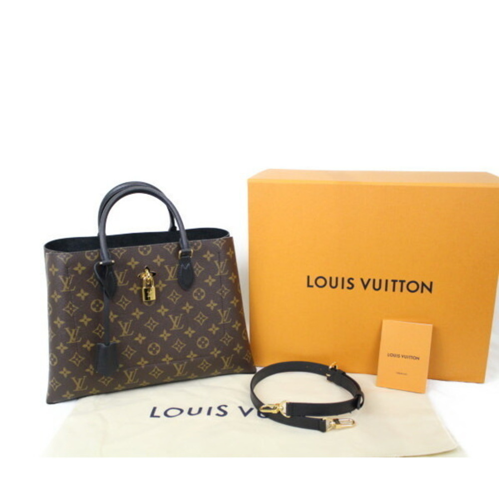 LOUIS VUITTON Flower Tote Monogram Noir Black Canvas Bag - Picture 7 of 7